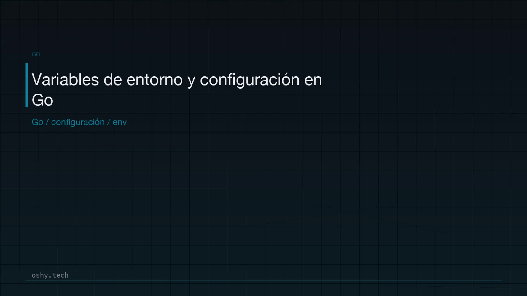 Cover for Variables de entorno y configuración en Go para aplicaciones backend