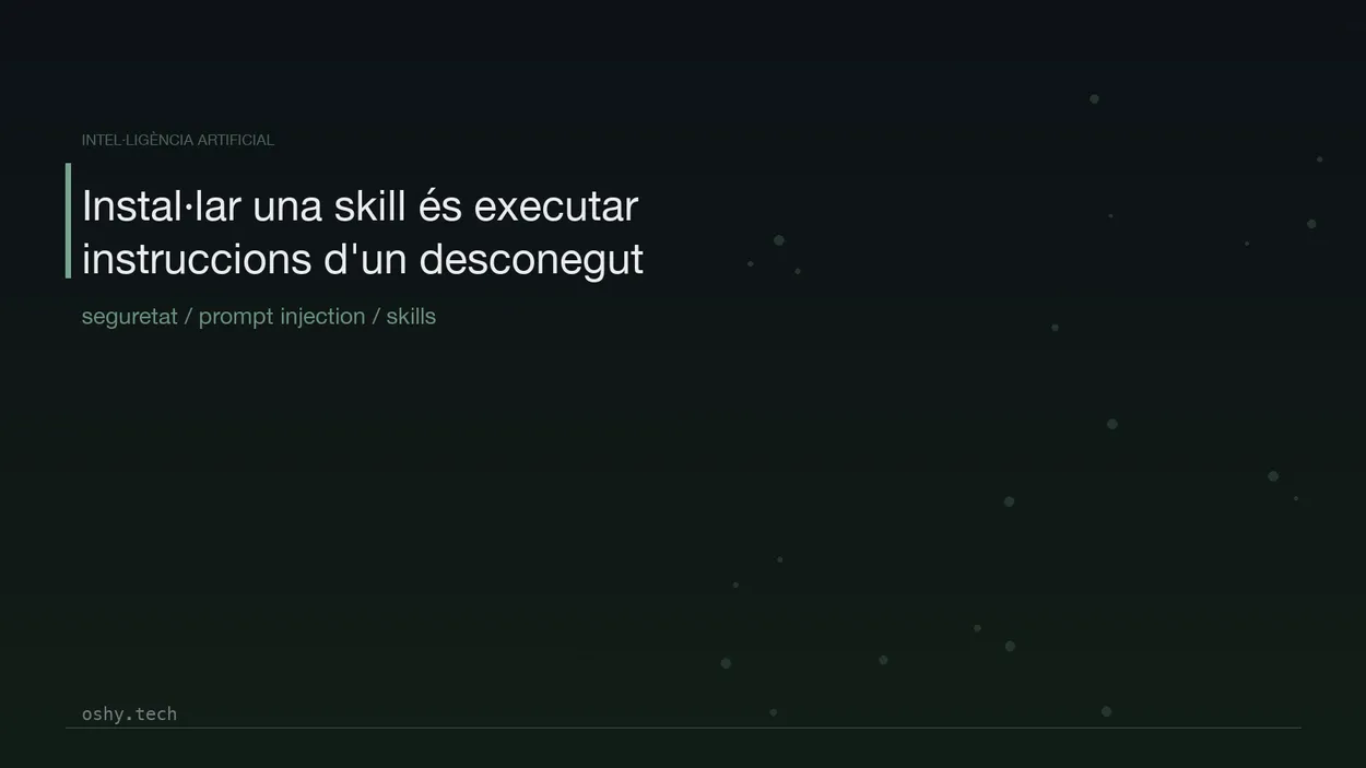 Cover for Instal·lar una skill és executar instruccions d'un desconegut: riscos i com revisar-les