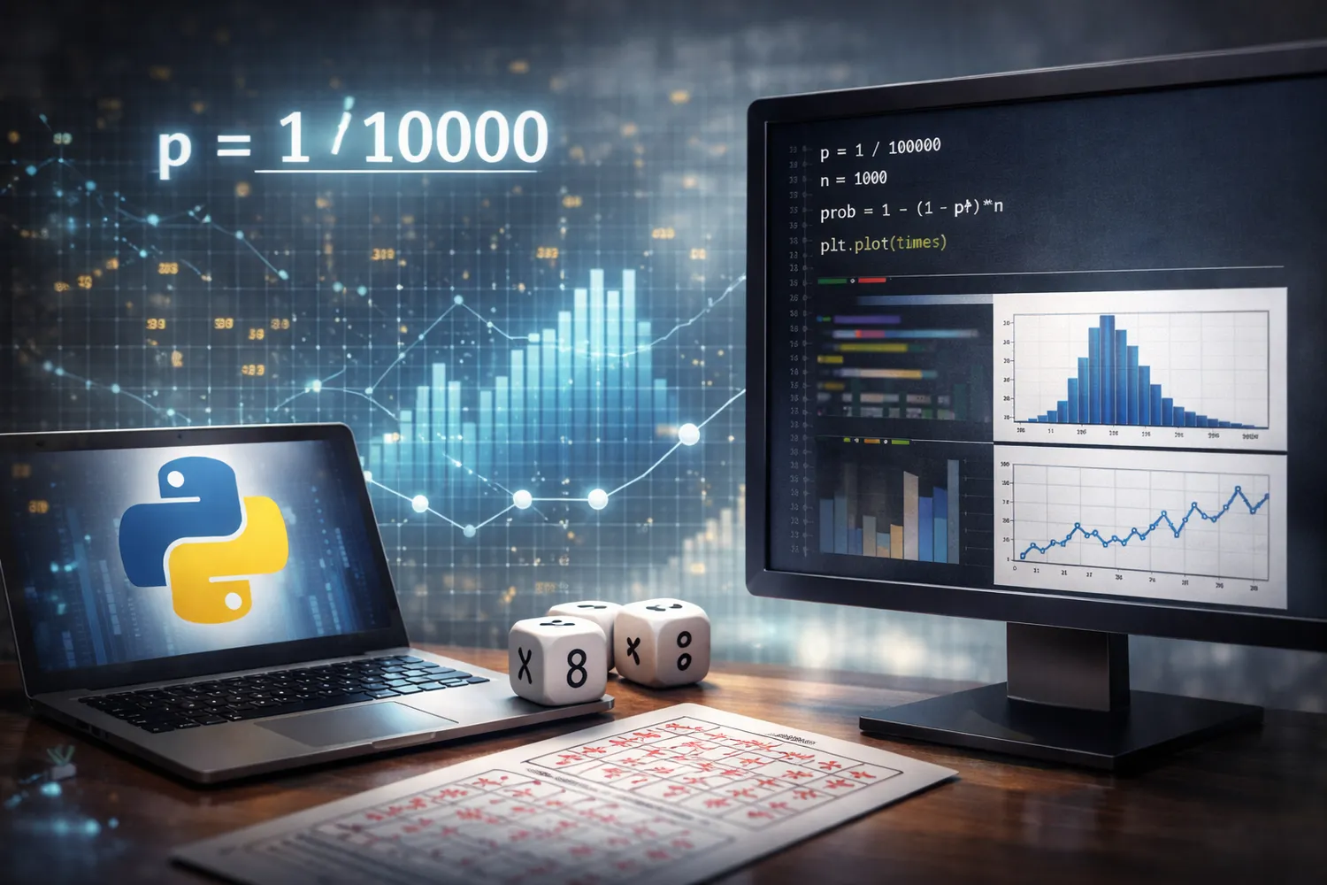 Cover for Probabilidad de ganar la Lotería Nacional con Python (Monte Carlo)