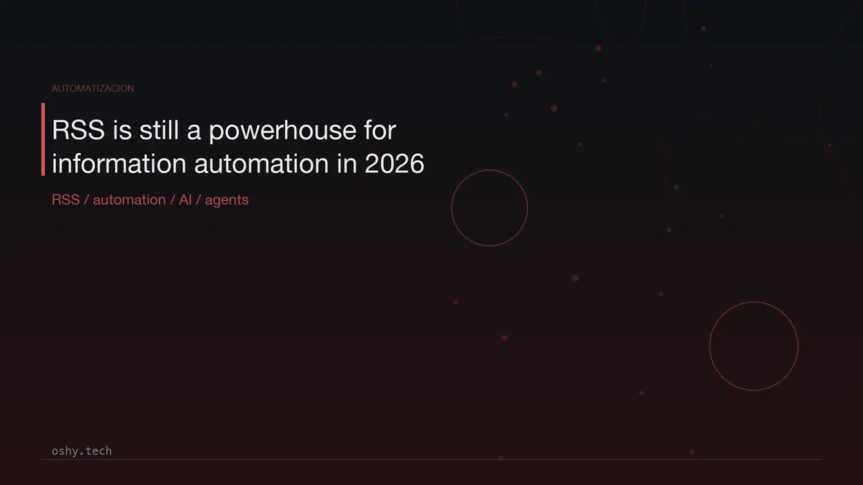 Cover for RSS is still a powerhouse for information automation in 2026