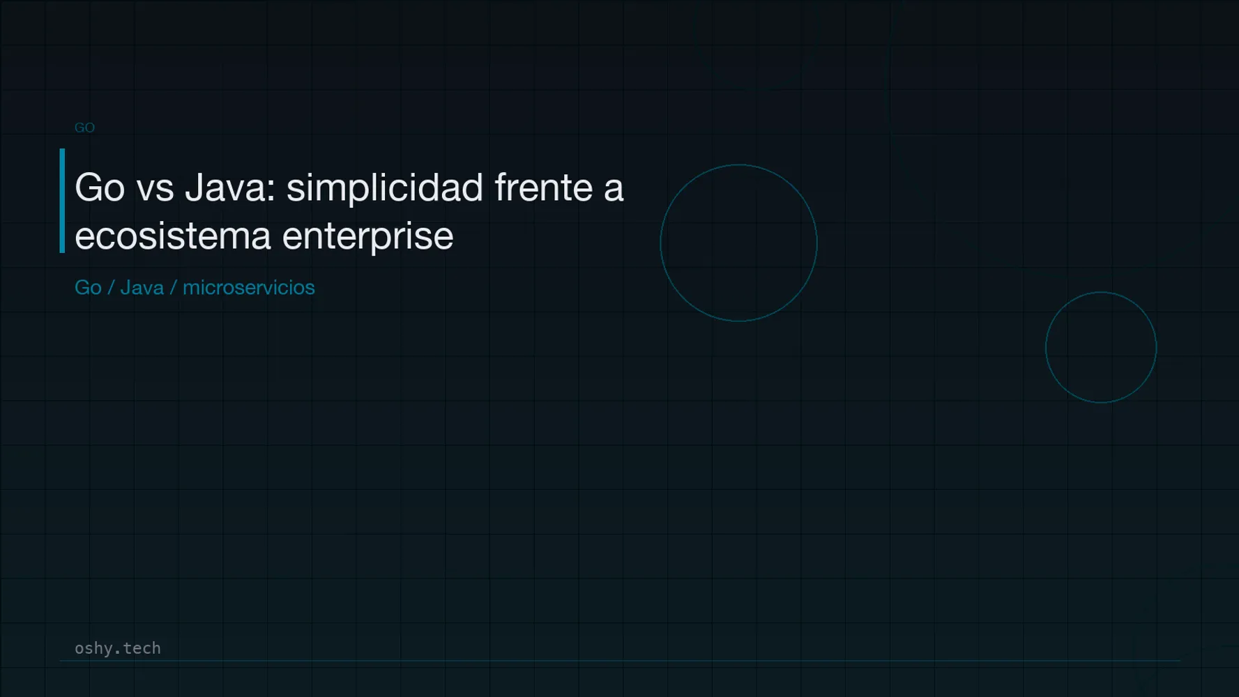 Cover for Go vs Java: simplicidad frente a ecosistema enterprise