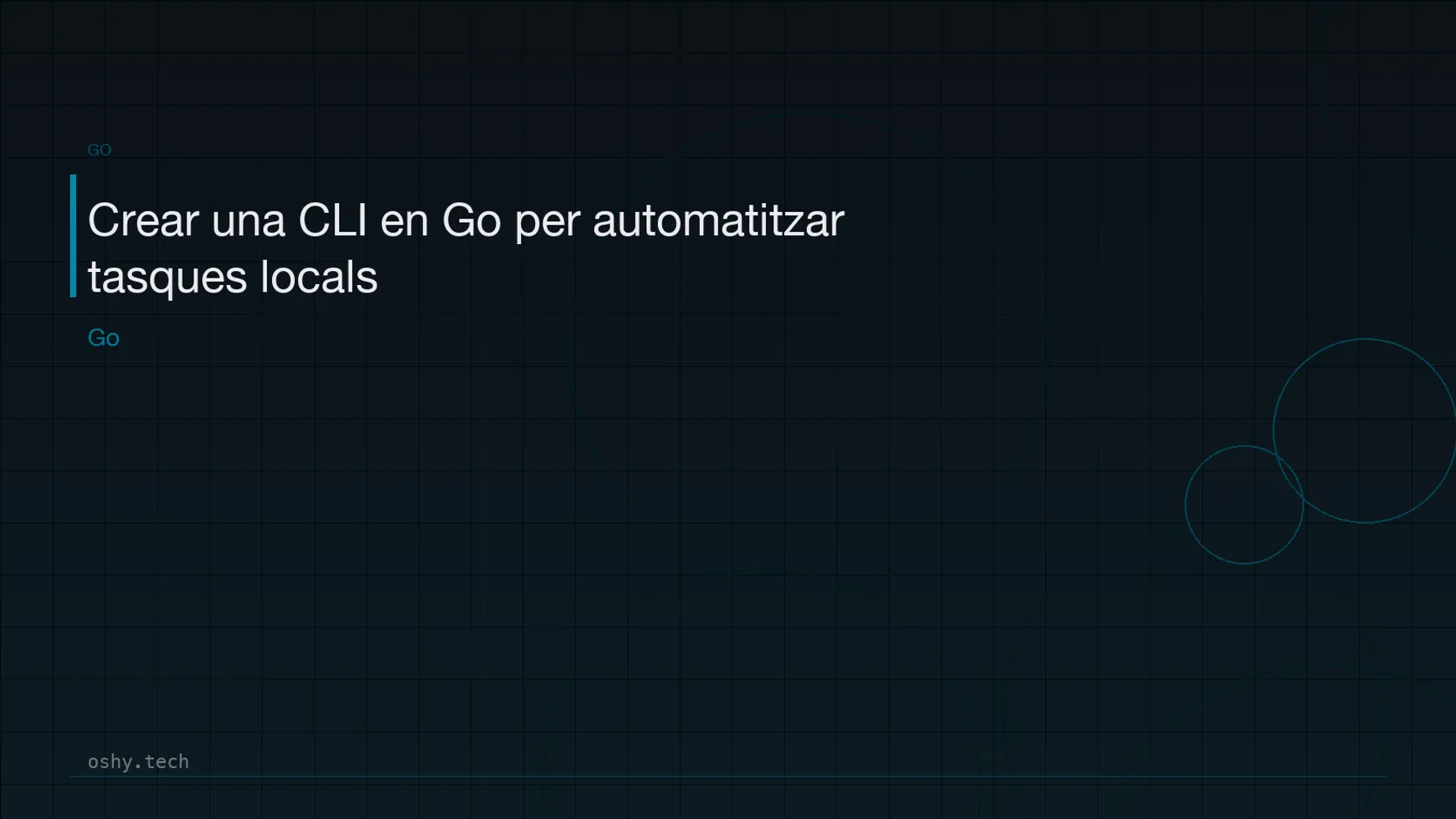 Cover for Crear una CLI en Go per automatitzar tasques locals