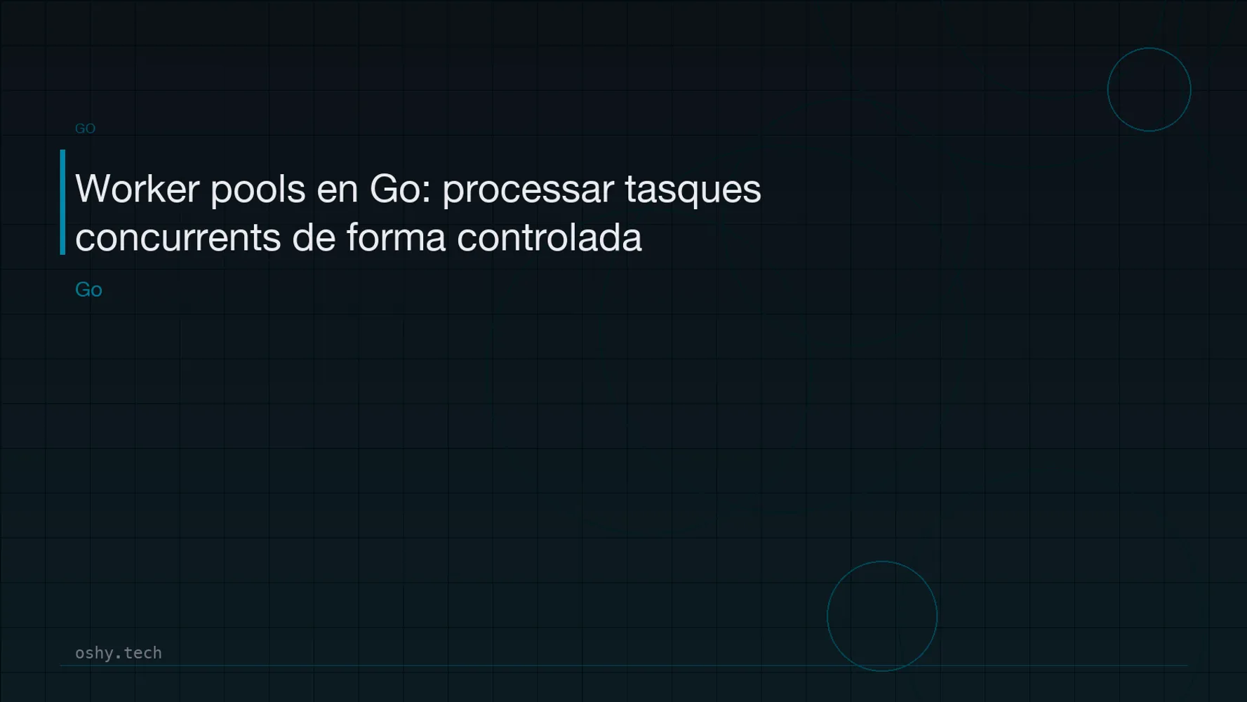 Cover for Worker pools en Go: processar tasques concurrents de forma controlada