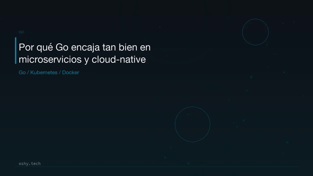 Cover for Por qué Go encaja tan bien en microservicios y cloud-native