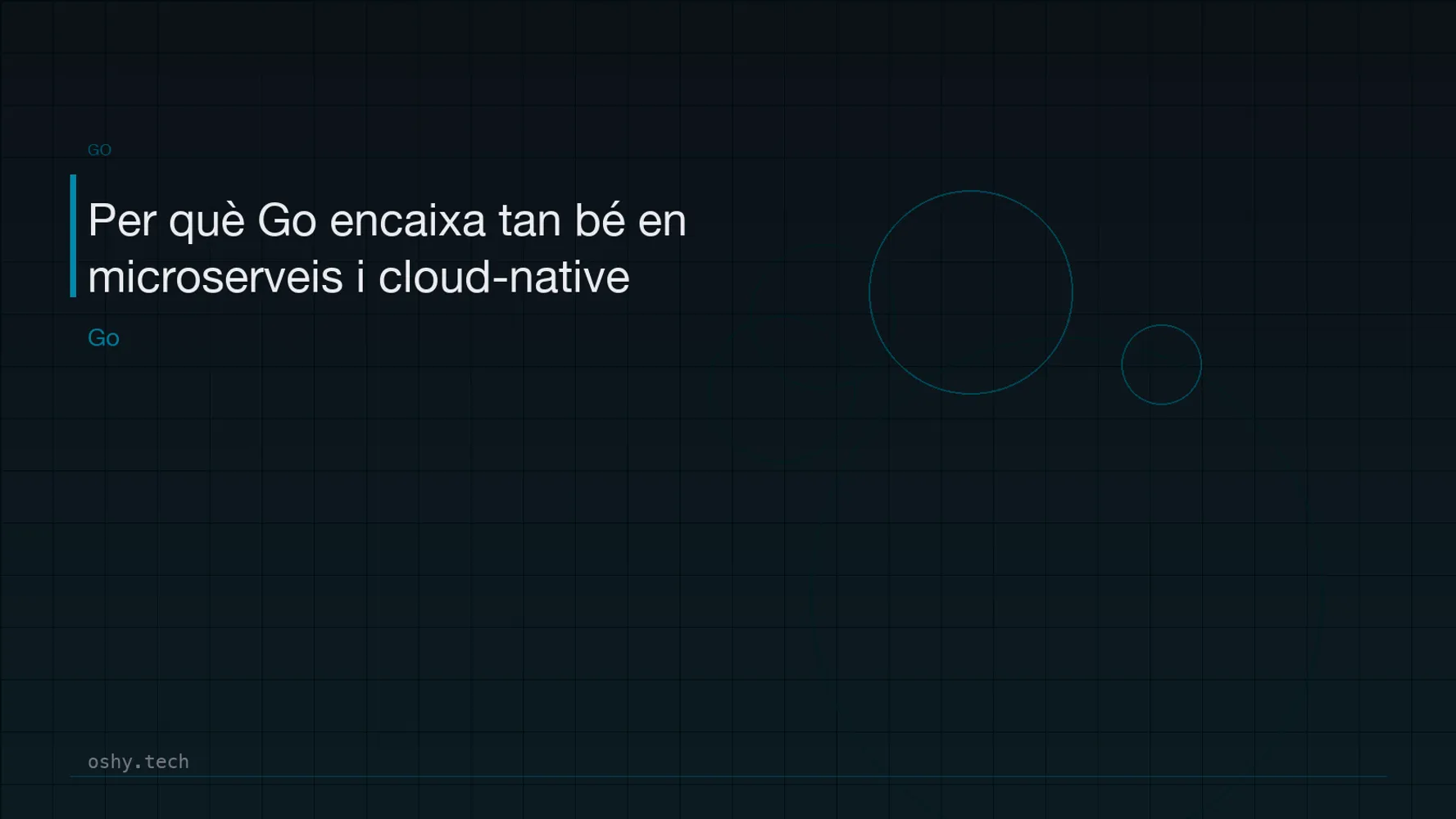 Cover for Per què Go encaixa tan bé en microserveis i cloud-native