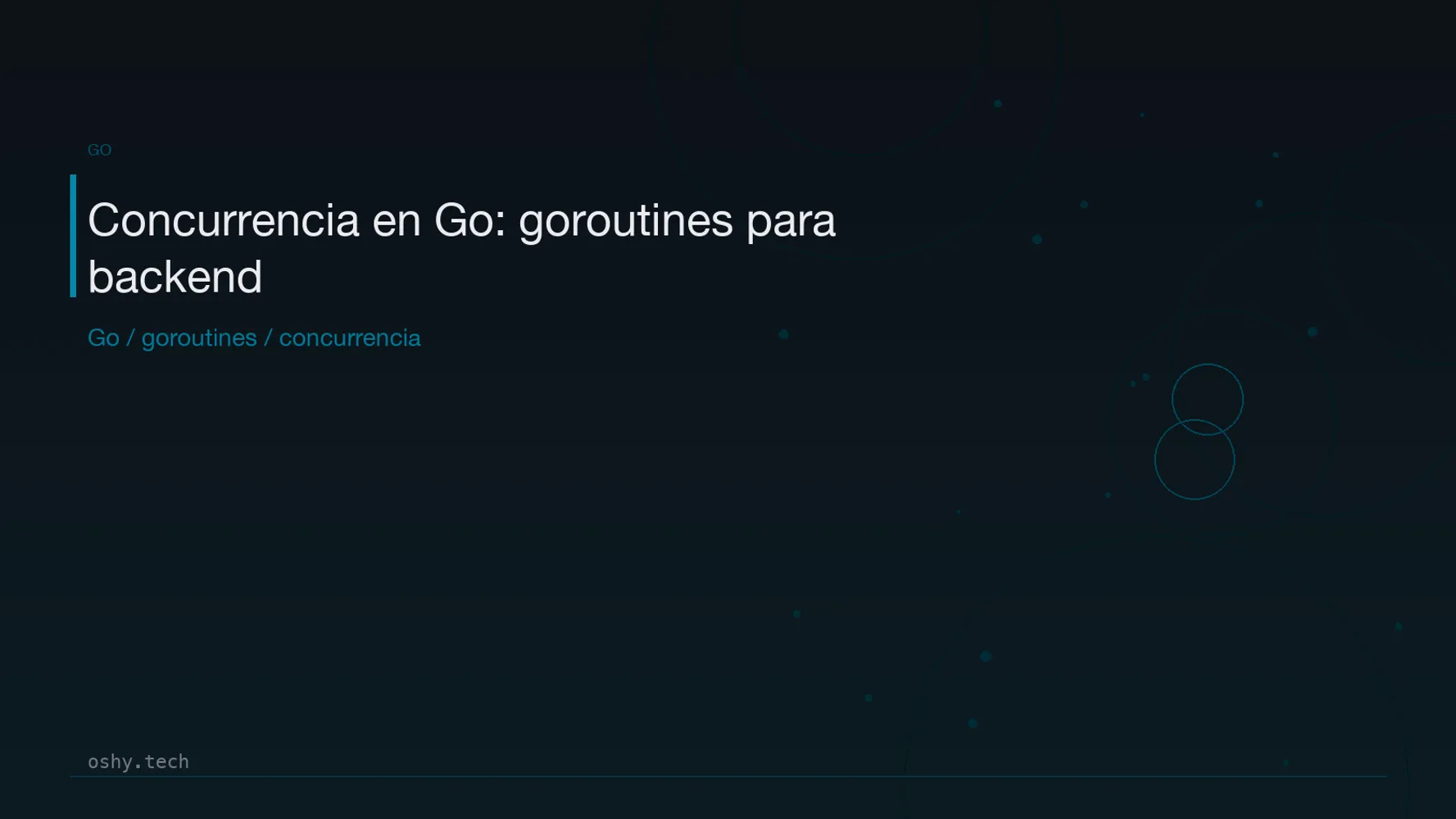 Cover for Concurrencia en Go: goroutines explicadas para backend developers