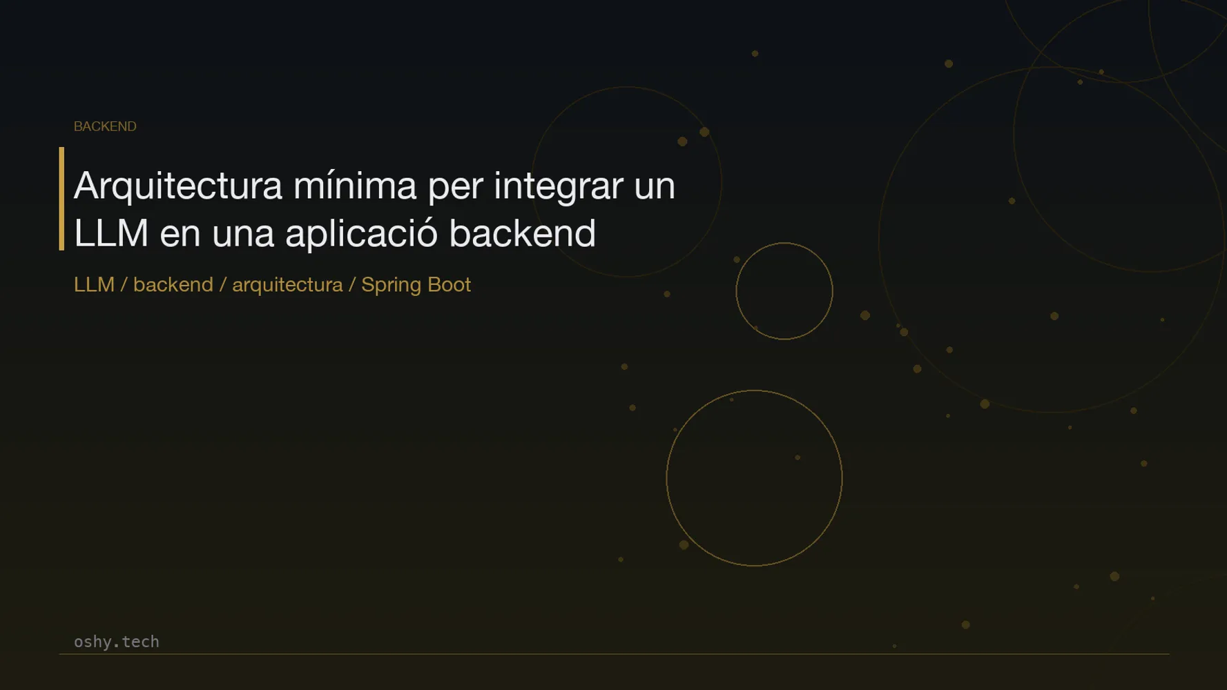 Cover for Arquitectura mínima per integrar un LLM en una aplicació backend